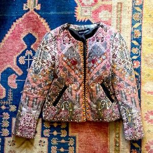 Gorgeous embroidered and studded ladies jacket by Hemant and Nandita.